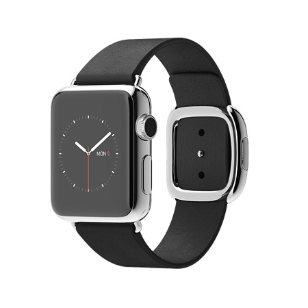 Apple Watch 38mmステンレススチールケースとブラックモダンバックル MJYK2J/A【S】 MJYL2J/A【M】 MJYM2J/A【L】