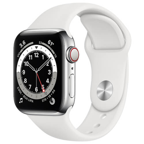 Apple Watch Series 6 GPS+Cellularモデル 40mm ステンレススチールケース/スポーツバンド