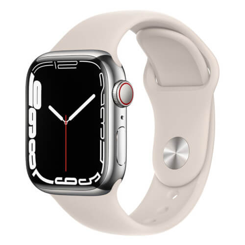 Apple Watch Series 7 GPS+Cellularモデル 41mm ステンレススチールケース/スポーツバンド