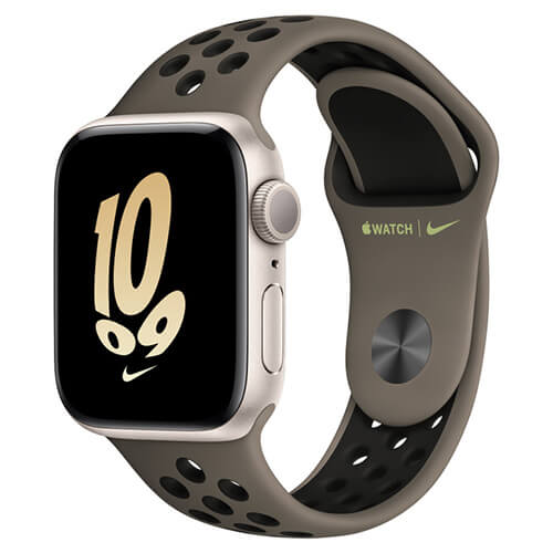 Apple Watch SE（第2世代）GPSモデル 40mm スターライトアルミニウムケース/Nikeスポーツバンド