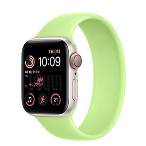 Apple Watch SE（第2世代）GPS+Cellularモデル 40mm スターライトアルミニウムケース/ソロループ