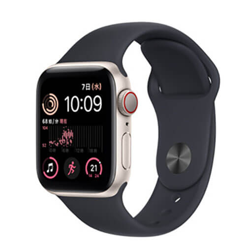 Apple Watch SE（第2世代）GPS+Cellularモデル 40mm スターライトアルミニウムケース/スポーツループ