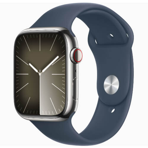 Apple Watch Series 9 GPS+Cellularモデル 45mm ステンレススチールケース/スポーツバンド M/L