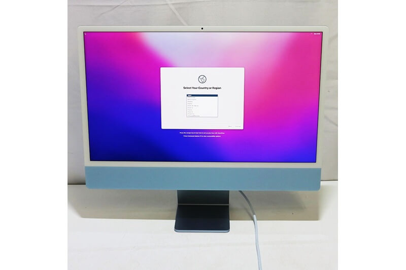 Apple iMac 24インチ M1 2021 ブルー 16GB/SSD 512GB｜中古買取価格70,000円