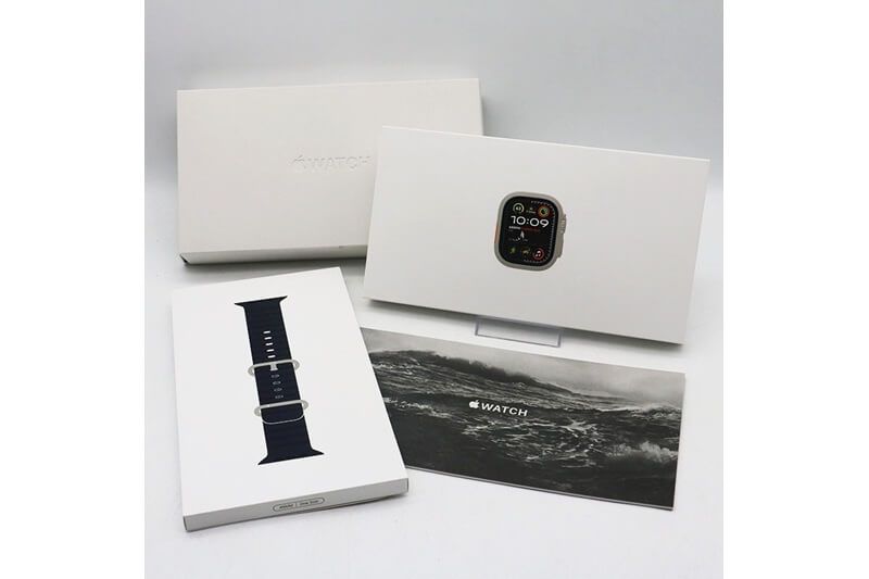 Apple Watch Ultra 2 GPS+Cellularモデル 49mmナチュラルチタニウムケースとブルーオーシャンバンド MX4D3J/A A2986｜中古買取価格83,000円